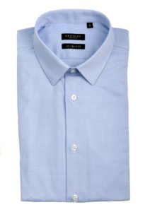Cette image représente une chemise bleue