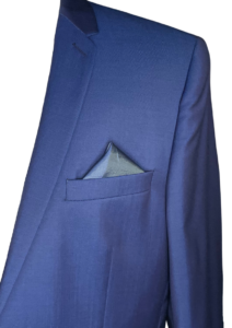 Costume homme bleu indigo
