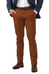 Chino homme gabardine camel