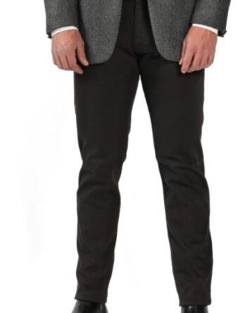 Chino homme gabardine noir