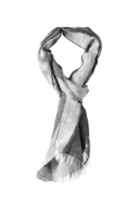 Écharpe homme coton gris