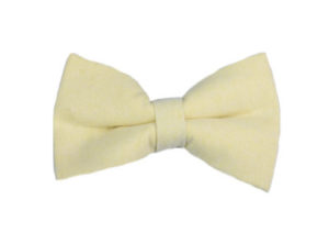 Noeud papillon en coton jaune