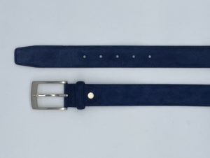 Ceinture bleu en daim