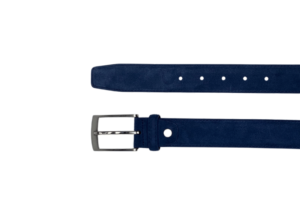 Ceinture homme bleue en daim
