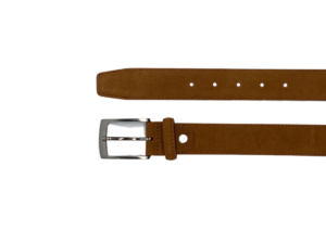 Ceinture homme cognac en daim