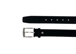 Ceinture homme noire en daim