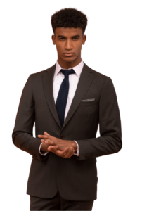 Costume marron fil à fil