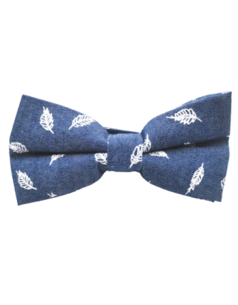 Noeud coton bleu motifs
