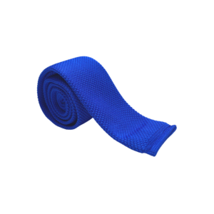 Cravate homme tricot bleu roi