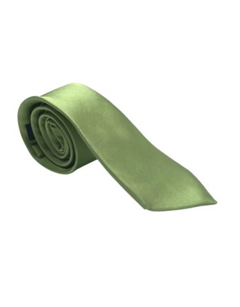 Cravate homme tricot verte lime en soie