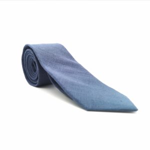 Cravate homme bleu orage