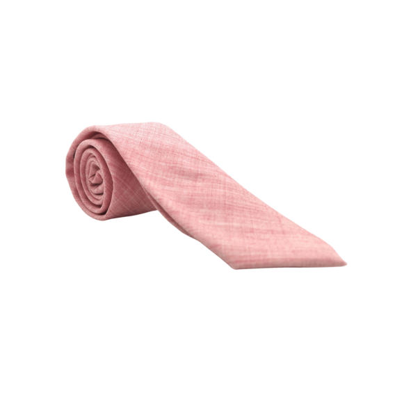 Cravate homme rose chiné