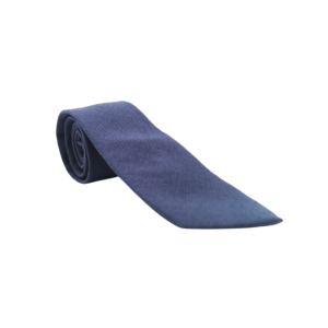 Cravate homme bleu coton