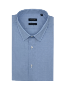 Chemise homme slim fit bleu à motifs