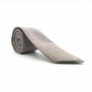 Cravate homme grège en coton