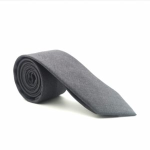 Cravate homme grise unis