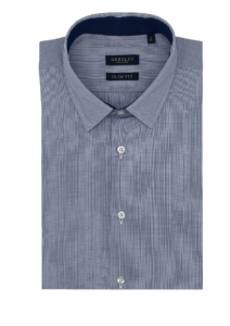 Chemise homme slim fit grise à carreaux