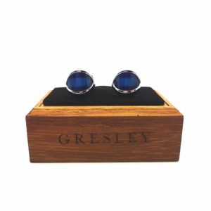 Boutons manchettes oeil bleu