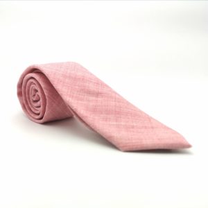 Cravate homme rose chiné