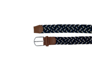 Ceinture homme tressée gris noire et bleu marine