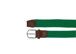 Ceinture homme tressée vert pomme