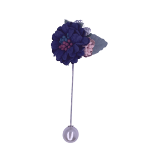 Boutonnière fleur violet