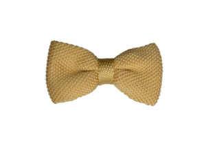 Noeud papillon tricot gold