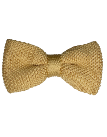 Noeud papillon tricot gold