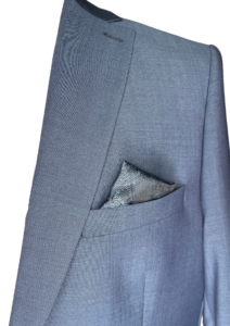 Costume bleu gris