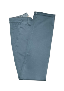 Chino homme gabardine bleu turquoise