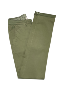 Chino homme gabardine vert kaki