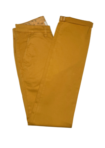 Chino homme gabardine brique 