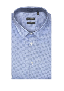 Chemise slim fit homme bleu ciel motifs bleu
